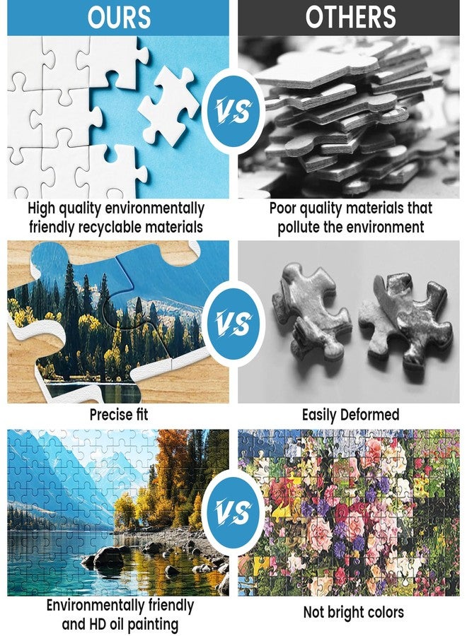 VOLUVOLU 500 Piece Puzzle for Adults, Jigsaw Puzzle,Glacier Park Jigsaw Puzzles 500 Pieces Birthday Party for Family Adults Funny Puzzle - Image 5